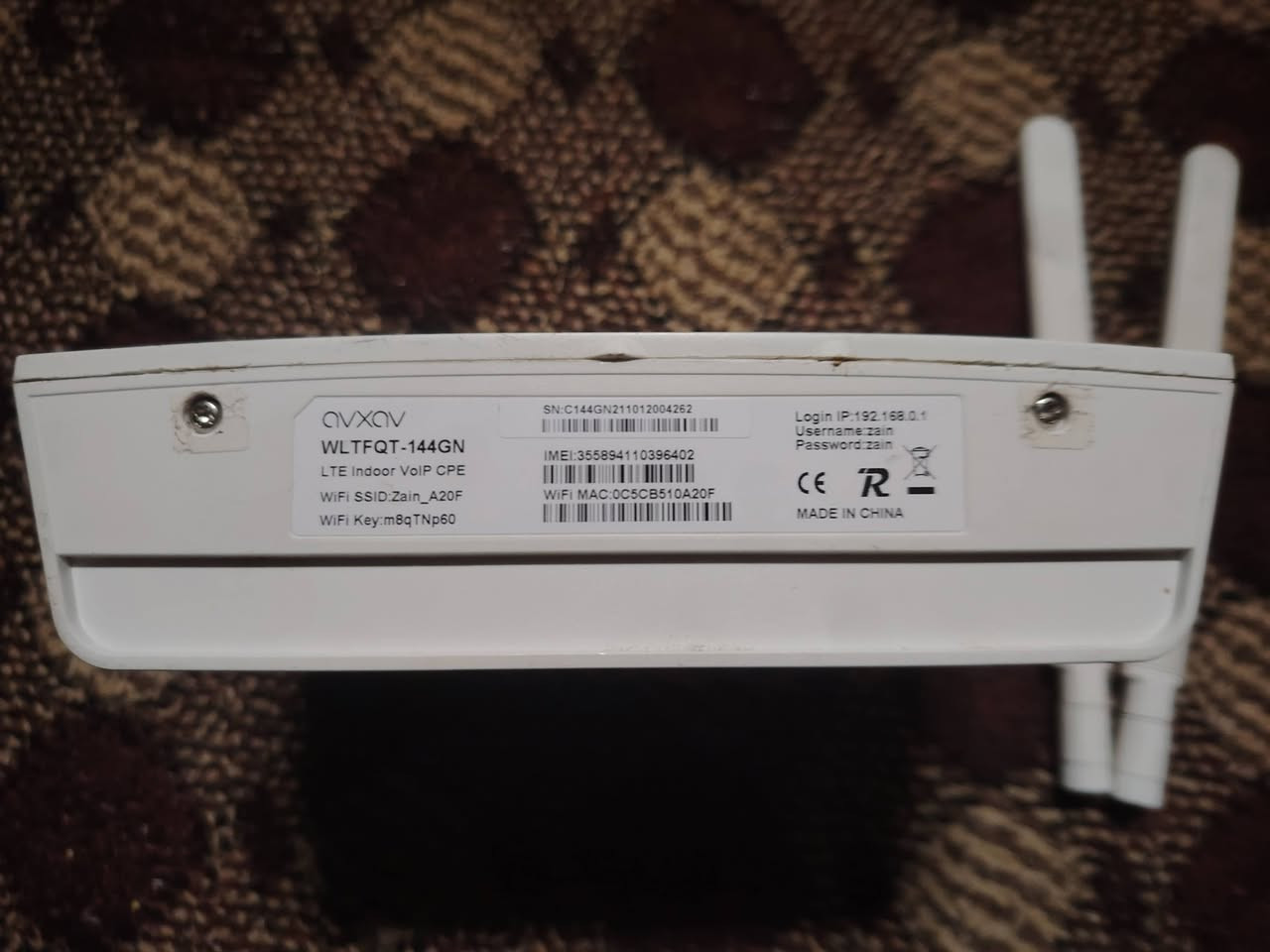 راوتر زين فاي 4G للبيع شغال مابي اي خلل يشتغل فقط على خطوط زين العراق السعر 75 وبي مجال قليل ***********
