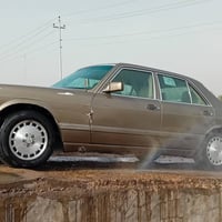 مارسيدس رئاسي موديل ١٩٨٩ رقم بغداد انكليزي مميز بسمي محور كير ومحرك بط...