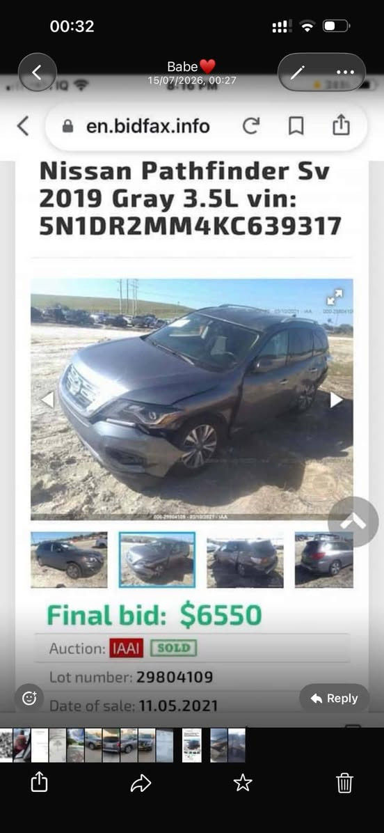NISSAN PATHFINDER 2019 SV
نيسان باثفندر 
 موديل ٢٠١٩ 
مواصفات السيارة SV
ماشي: ١٢٢٠٠٠ ميل
محرك ٦ سلندر  ٣.٥
المحرك والكير بشرط
رادار امامي 
نقاط عمياء 
سستم صوت 
حساسات خلفية 
كاميرة خلفية 
نزول منحدرات 
المراة الامامية تعتيم ذاتي 
مثبت سرعة 
مانع تصادم 
تشغيل عن بعد 
7ركاب 3مقاعد 
تبريد 3 قطع وشغال
ضربات واضح بالصورة
رقم موبايل:***********
***********
