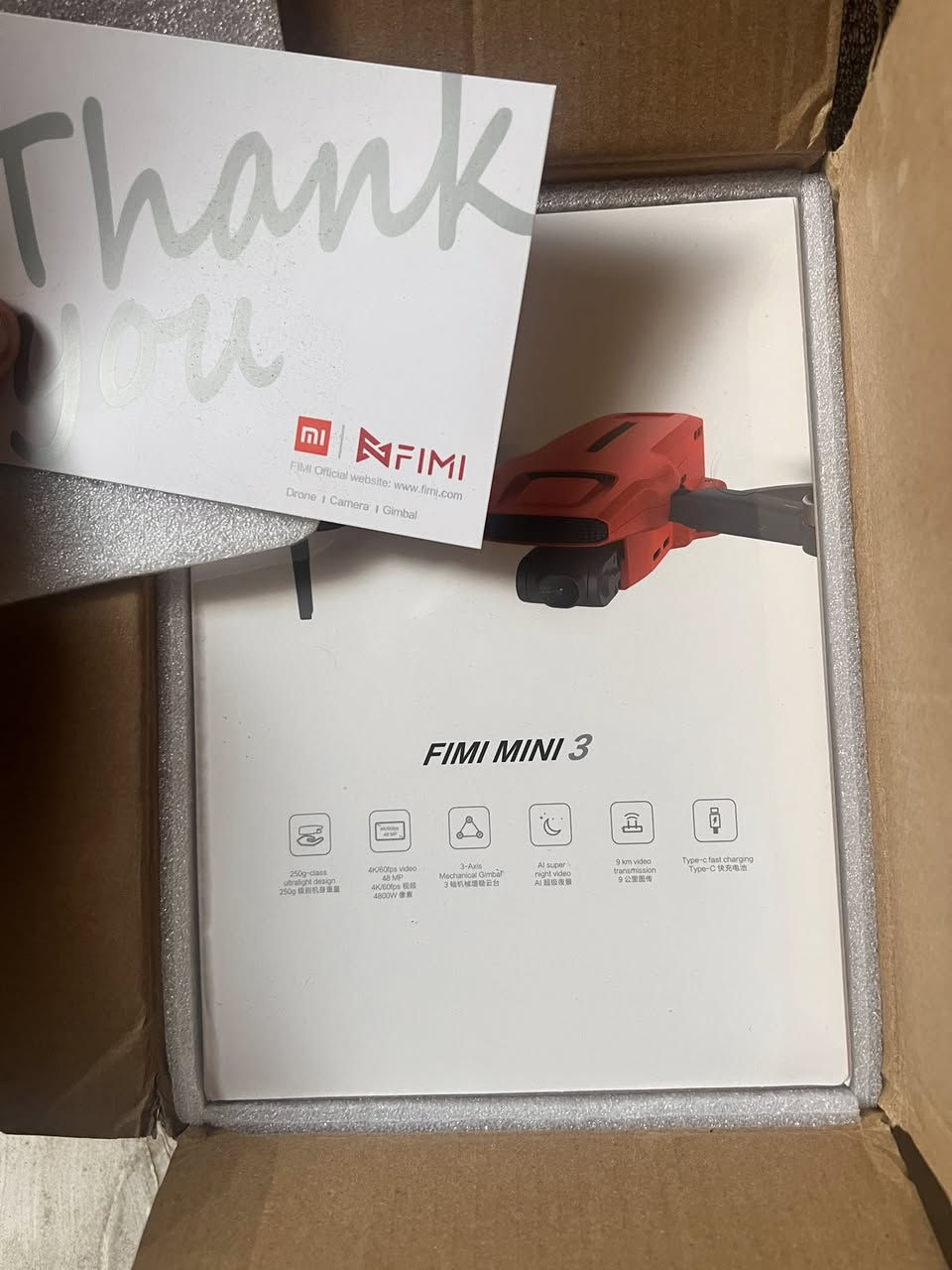 � درون شاومي FIMI Mini 3 – خفيف وقوي للتصوير الاحترافي
✅ وزن أقل من 250 غرام (ما يحتاج تسجيل)

🎥 تصوير فيديو 4K/60fps

📸 كاميرا بدقة 48 ميگابكسل

🎯 جيمبل ميكانيكي 3 محاور (ثبات عالي بالصورة)

🌙 تصوير ليلي ذكي AI Super Night Video

📡 مدى لحد 9 كيلومتر لارتفاع الحد 800متر

🔋 شحن سريع Type-C

🧠 أنظمة تصوير ذكية + تتبع

✈️ تصميم صغير، سهل الحمل والسفر

🎮 تحكم سلس ومناسب للمبتدئين والمحترفين

مناسب للتصوير، السفر، المحتوى، والأعمال الخفيفة 👌

📲 للطلب والاستفسار واتساب:او خاص

***********
