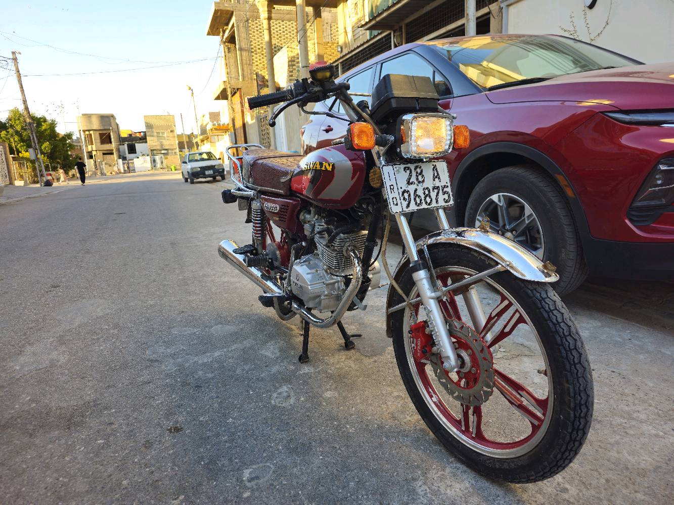 نجف حي المهندسين دراجة سيفان 2023 سنوية ورقم بسمي شرط الامداور ثاني يوم دراجة ماناقصه شي نضافه فول شغل وطلع شلعة ومعدل 