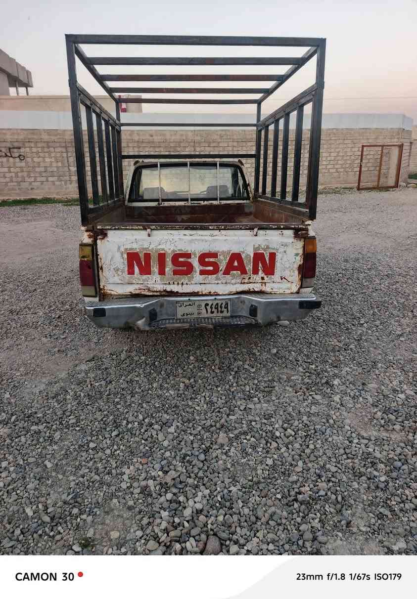 نيسان موديل ٨٩ سيارة بلادية بدون ضرر بدون صبغ .. رقم نينوى اصفر. مكينة وگير 3y. 
مال ٨٥ نشاط فول 5گير صدرها نظيف باتري جدي سيارة حلوة وجاهزة مايعوزها  مصرف   دوشمة كاملة  الامامي دسكات.. السيارة قسام شرعي. شرط الوكالة او تحويل 
السعر ١٨ ومجال بسيط. اللوحة الخلفية مفقودة وبيها لوحة لكن غير اصلية
للاستفسار مكتب الاصحاب 
***********
***********
***********
