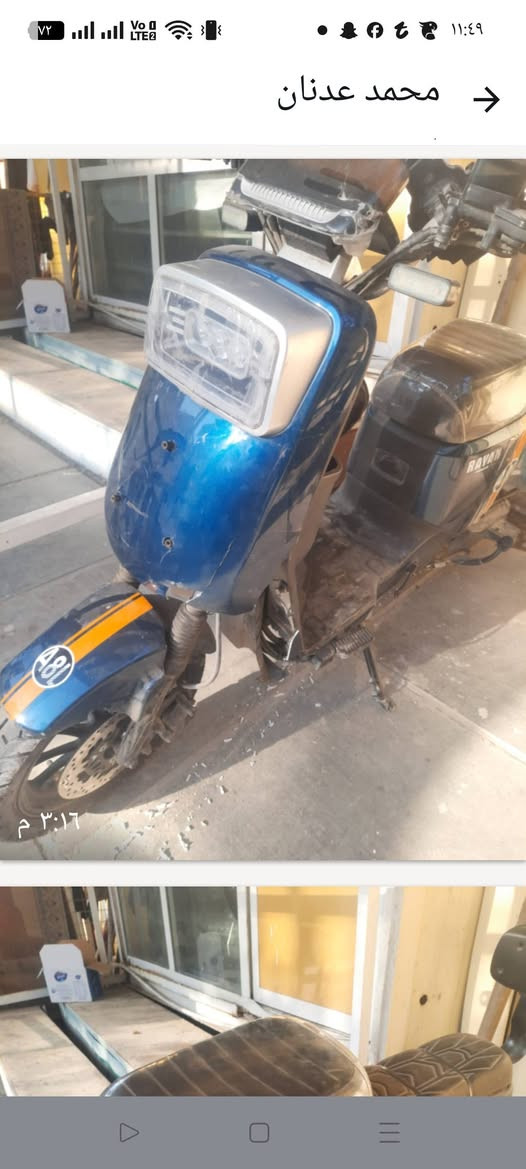 دراجة للبيع A8L
نوع الريان 
عدد البطاريات 6استبدال جديد من الشركة 
المحرك 1500
موديل 2024
ظربة بلكفر الامامي مثل ما ظاهر بلصورة 
السعر 450
بغداد العامرية 
رقم المبايل 
***********
