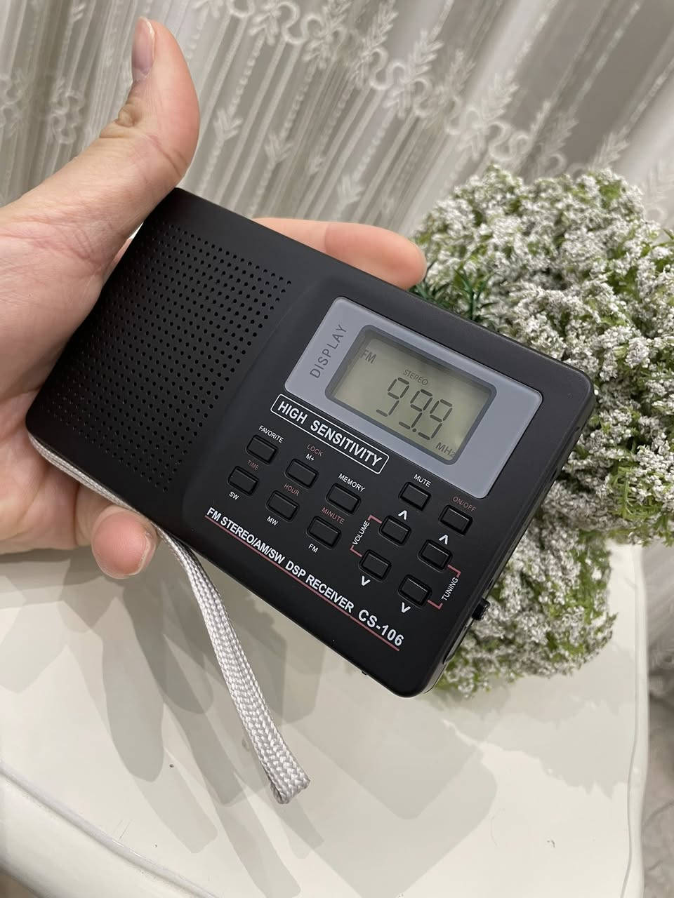 راديو جيبي رقمي موديل CS-106
متعدد الموجات AM FM SW
سحب قوي
يعمل على بطاريات قلم عدد 2

للطلب والاستفسار التواصل على الخاص
متوفر توصيل


**إذا كنت صاحب هذا الإعلان وتريد حذفه لأي سبب، رجاءا أرسل رسالة إلى الدعم الفني**