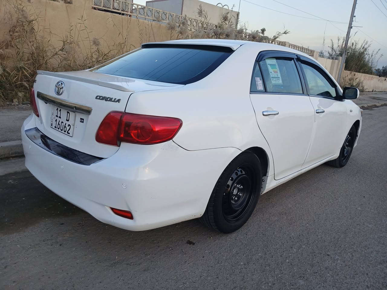 سلام عليكم كورلا ٢٠٠٨ خليجي بغداد بسمي السيارة بيهه طخة الجاملق الامامي اليمنة  بدون دواخل كير مكينة جدد تخم تاير صدر امامي خلفي ومنضومة زنون سوية ٢٨ بيهه ٤ قطع صبغ بدون معجون تبريد وتفدفئة   السعر  92 وبيهه مجال بسيط رقم الهاتف ***********  العنون .بغداد شهداء البياع ماشيه ١٨٥
