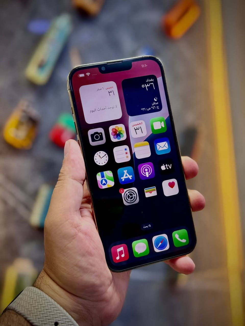 ايفون 13 برو ماكس 
جهاز جديد بحاله الوكاله 
جهاز ضمان من كلشي ومكفول 
مبدل شاشه نوعيه تخبل 
ذاكره 512 
بطاريه 85 
مكاني حله 
اتصال او خاص 
***********
سعر 575
