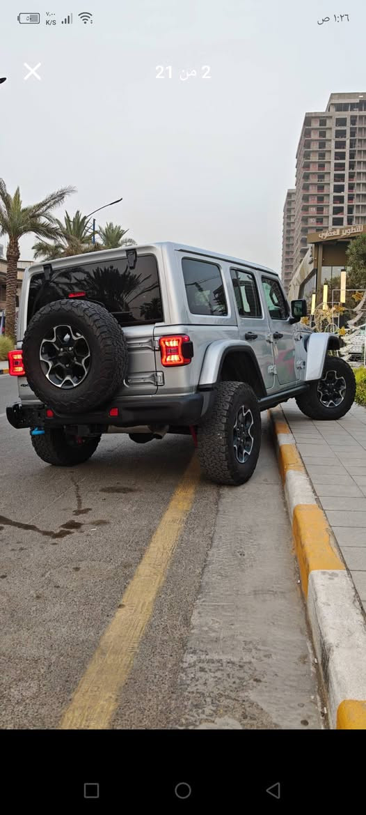 وارد امريكي
أعلى فئة بالرنجلر جناية الرنجلر يعرفون هاي الفئة

 Jeep Wrangler 
 Unlimited Rubicon 4Xe 2022 Silver 2.0L 4 vin:

رقم الشاصي
 1C4JJXR62NW259210

حجم المكينه : 2000 تيربو بنزين + هايبرد + هجين شحن منزلي
المسافه المقطوعه : 14 الف ميل       
                       الضرر : موضح بالصور صبغ جاملخ امامي  وخلفي 
                   الايرباك : دركه فقط 

#المواصفات 
1.قماره تتفصخ اصير كشف
2.بصمه 
3.لوكير
4.كشافات 
6.شحن خارجي
7.هيتر بالاستيرن 
8. شاشه
9.هيترات بالكشنات
10.تشغيل عن بعد
11.كشنات جلد 
12هيترات بالكشنات
 

🟩 السعر  _ مناسب 310 ورقة بيهة مجال 

رقم بغداد تحويل باي مكان
  
تفاصيل اكثر هذا رقمي ***********

مكاني بغداد العبيدي شهداء الثانية
