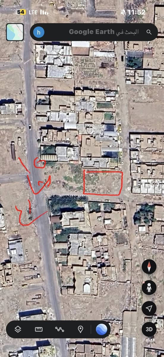 قطعه ركن سند 25 للبيع حي القصور خلف شارع تجاري  ***********
