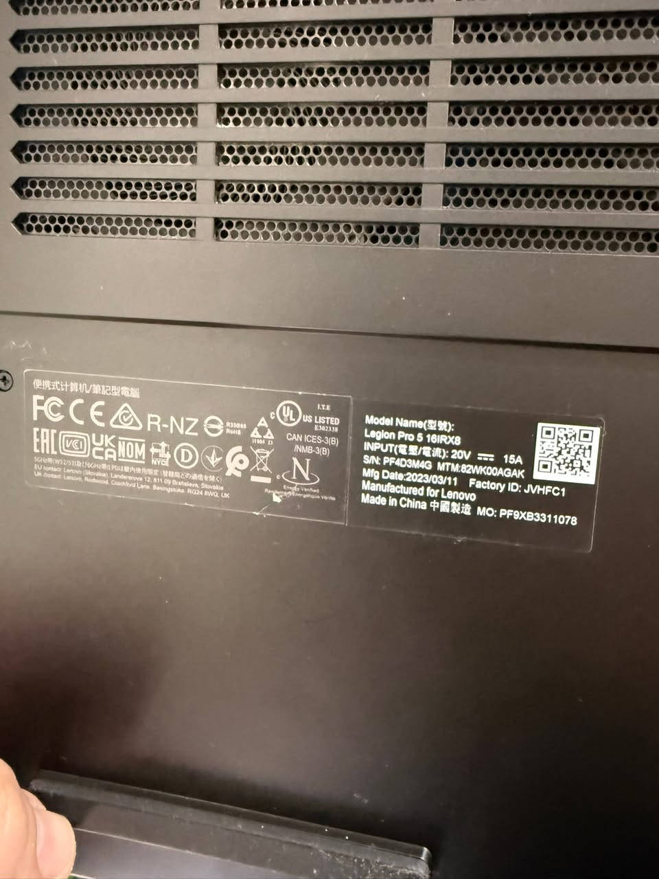 السلام عليكم 

Legion Pro 5 16IRX8

المواصفات بلصور 

الجهاز نظيف كلش شبه ما مستعمله

1,650,000 د.ع


**إذا كنت صاحب هذا الإعلان وتريد حذفه لأي سبب، رجاءا أرسل رسالة إلى الدعم الفني**
