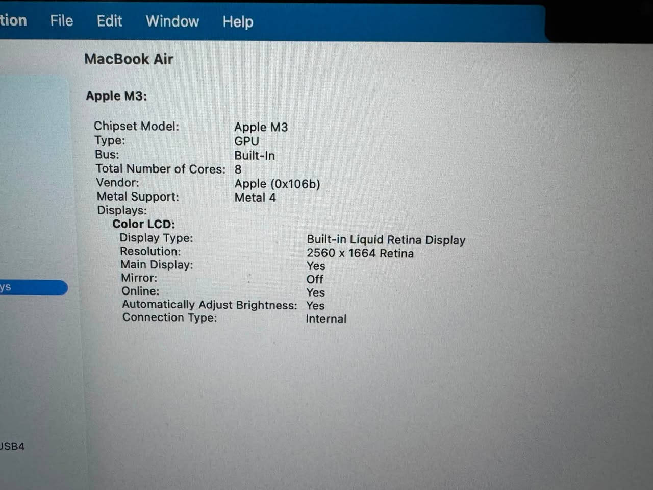 MacBook air m3 (2023)
Ram:8GB
Storage:256GB

Battery:98%
Clean: 100% 

ابل كلوث ويا الجهاز ( قماش ابل ) للتنظيف
مع كل محتويات الجهاز 

السعر : مليون و ١٠٠ الف وبيه مجال بسيط


**إذا كنت صاحب هذا الإعلان وتريد حذفه لأي سبب، رجاءا أرسل رسالة إلى الدعم الفني**