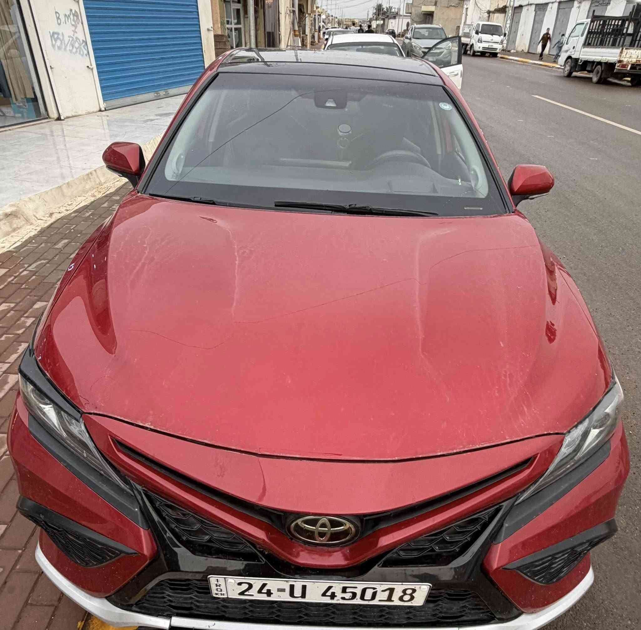 كامري موديل 2022 XSE
السيارة فول جميع المواصفات بيهه
ضرر تبديل صندوق وتعديل بارد بالبنيد بدون دواخل
ماشية 84 الف گير ومحرك شرط 
السعر 205. بيهه مجال بسيط 
البيع نقد فقط 
مكان السيارة صلاح الين ناحية الزوية
***********
