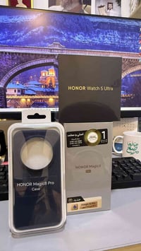 للبيع  جهاز هونر ماجك 8 برو جديد مع ساعة Watch 5 الترا وCase للجهاز  ا...