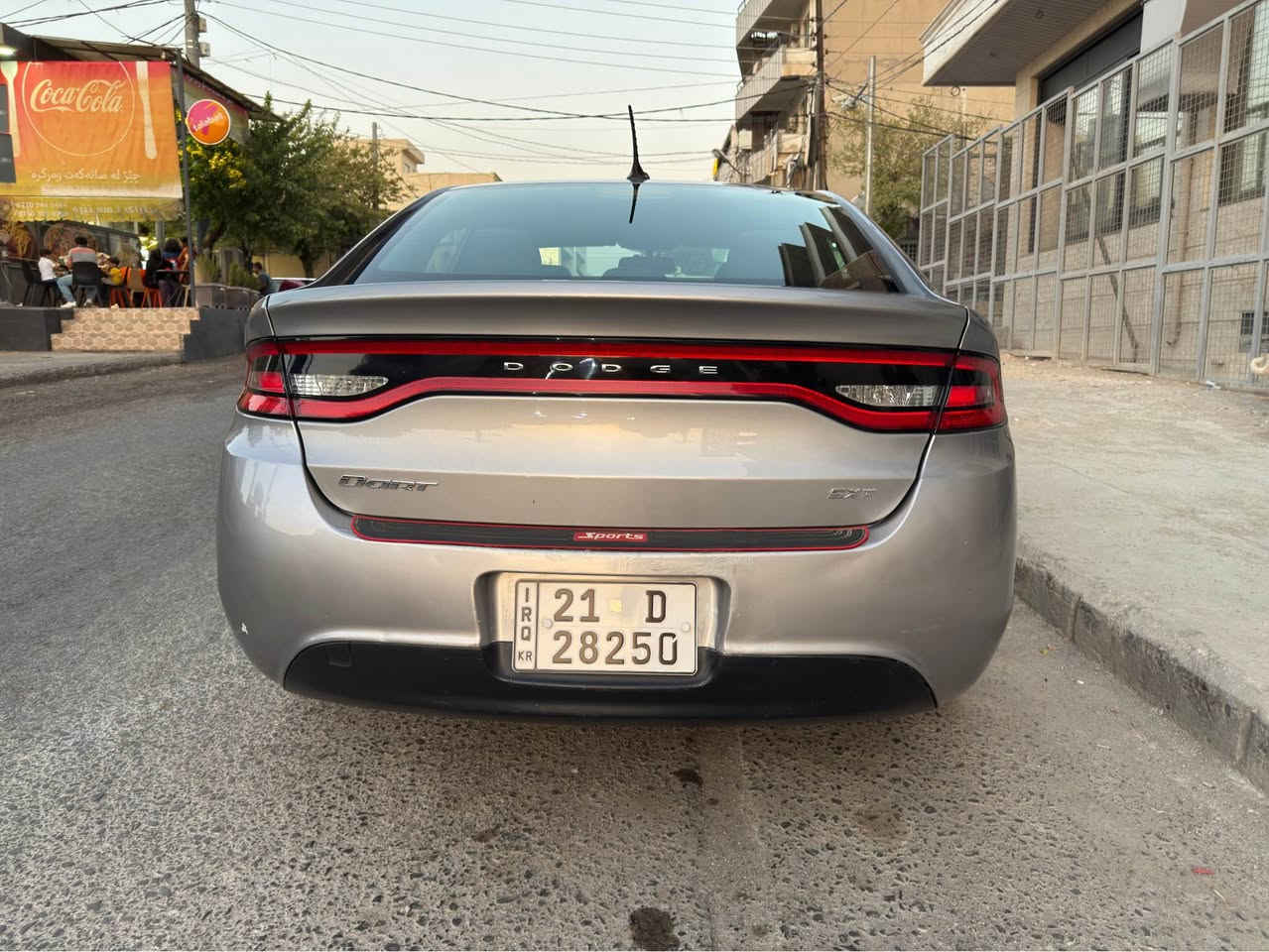 دۆج دارت ٢٠١٦ 
مەکینە ٤ بستۆن ٢.٤
یەک چەمەلخ پێشەوە بۆیاخە بێ ناو بێ ئێرباگ
دوو پەڵە ساردی هەیە
چوار جام و ئاوێنە کارەبا
١٢٢ هەزار ڕۆیشتووە
تایەی تازەیە
سەنەوی تا ٢٠٢٩ تازەیە
هیچ گڵۆپێکی خەلەلی ئیش ناکات
نرخی ٩٥ گەڵاو مەجالێکی کەم 
شوێن سلێمانی

***********
*********** السليمانية, العراق
