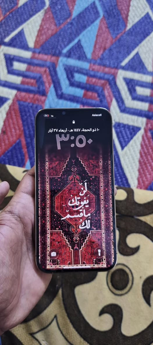 السلام عليكم 
ايفون 13 pro max ، ذاكره 256،  لون ذهبي ،بطاريته 77 
،السعر 650 الجهاز كلش نضيف ومال بيت ولله بس صار عندي ضرف وردت ابيعه 🤍
رقم الهاتف *********** مكاني مدينه الصدر 
متواجد واتساب وماسنجر 👍
