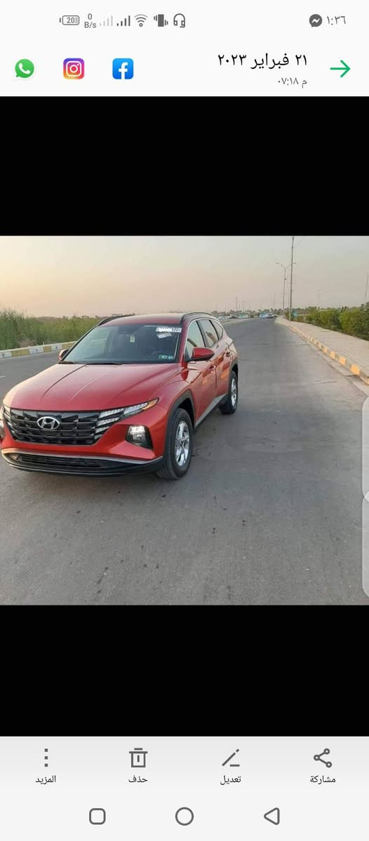 السلام عليكم
توسان امريكي 2022 حادث فقط دعاميه اماميه بدون اي صبغ أو تعديل أو تبديل رقم بابل باسمي ماشيه 85 الف كيلو السعر 185 وبيها مجال...

للاستفسار ***********
***********
