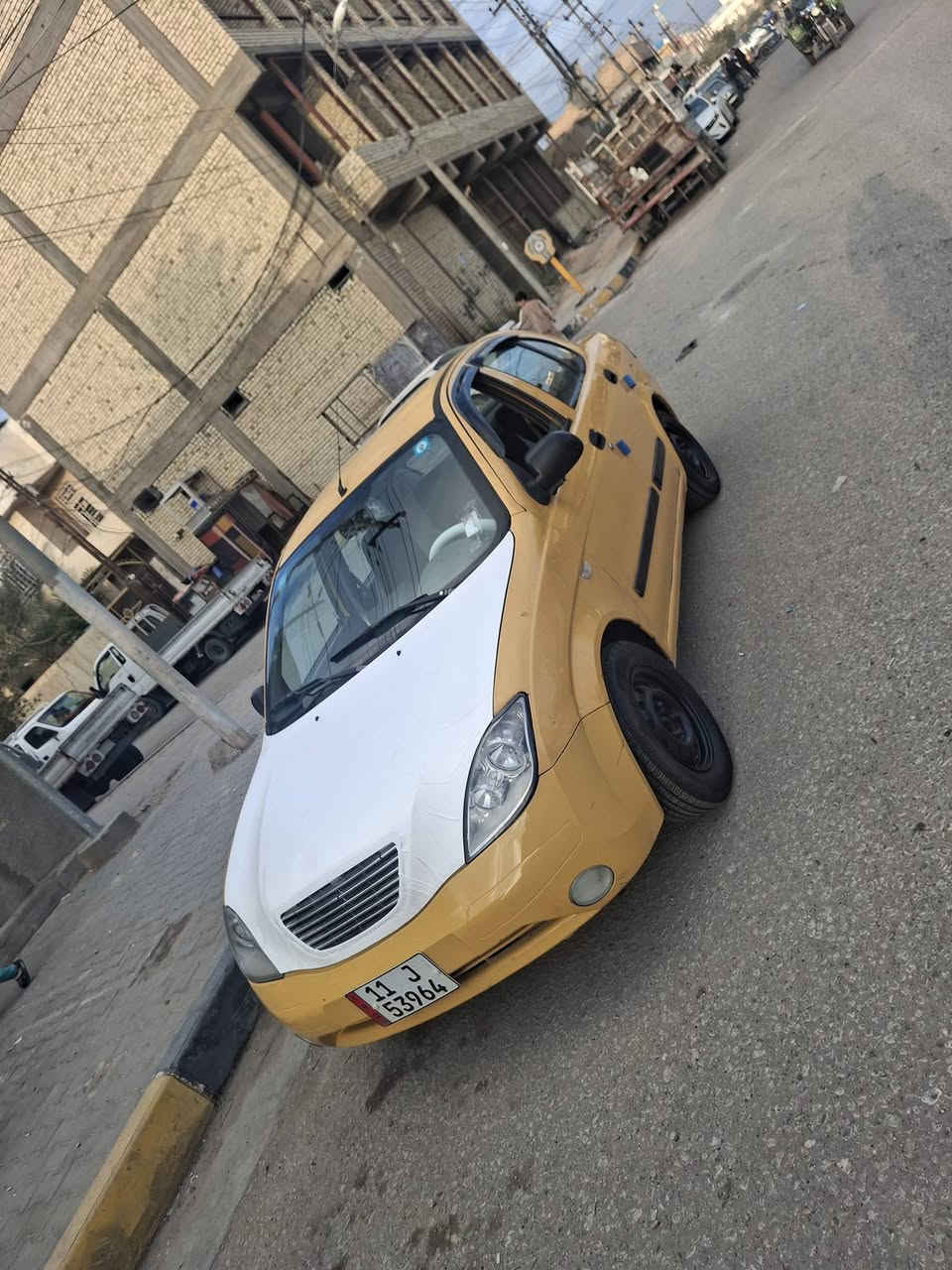 سلام عليكم 
طيبه 2016
رقم بغداد نكليزي مصفرة هيئه وغرامات تحويل مباشر سيارة كير ومكينه بلجيس حداديه كارتون تخم تاير سيارة جاهزة من كل شي ومكفوله منل ضربه سعر 42 مكان سيارة كربلا للاتصال ***********
