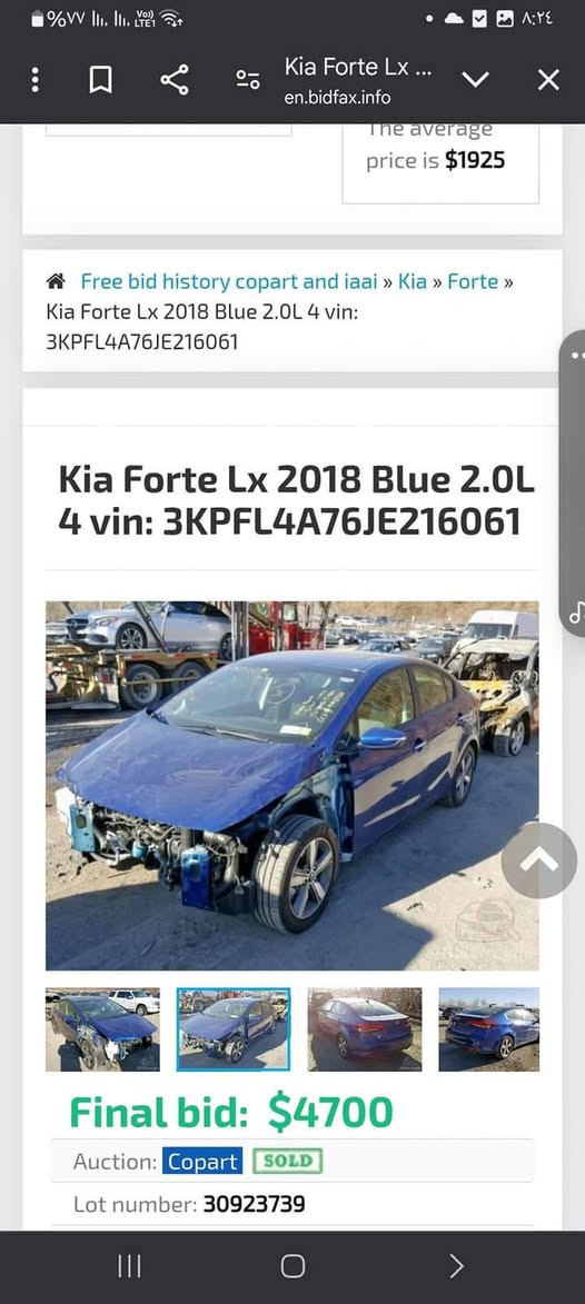 فورتي 2018 محرك 2000 وارد امريكي حادث سرقة جاملغات امامية ليبل واحد 
رقم بغداد بـاسمي الاستفسار الاتصال
*********** ***********
