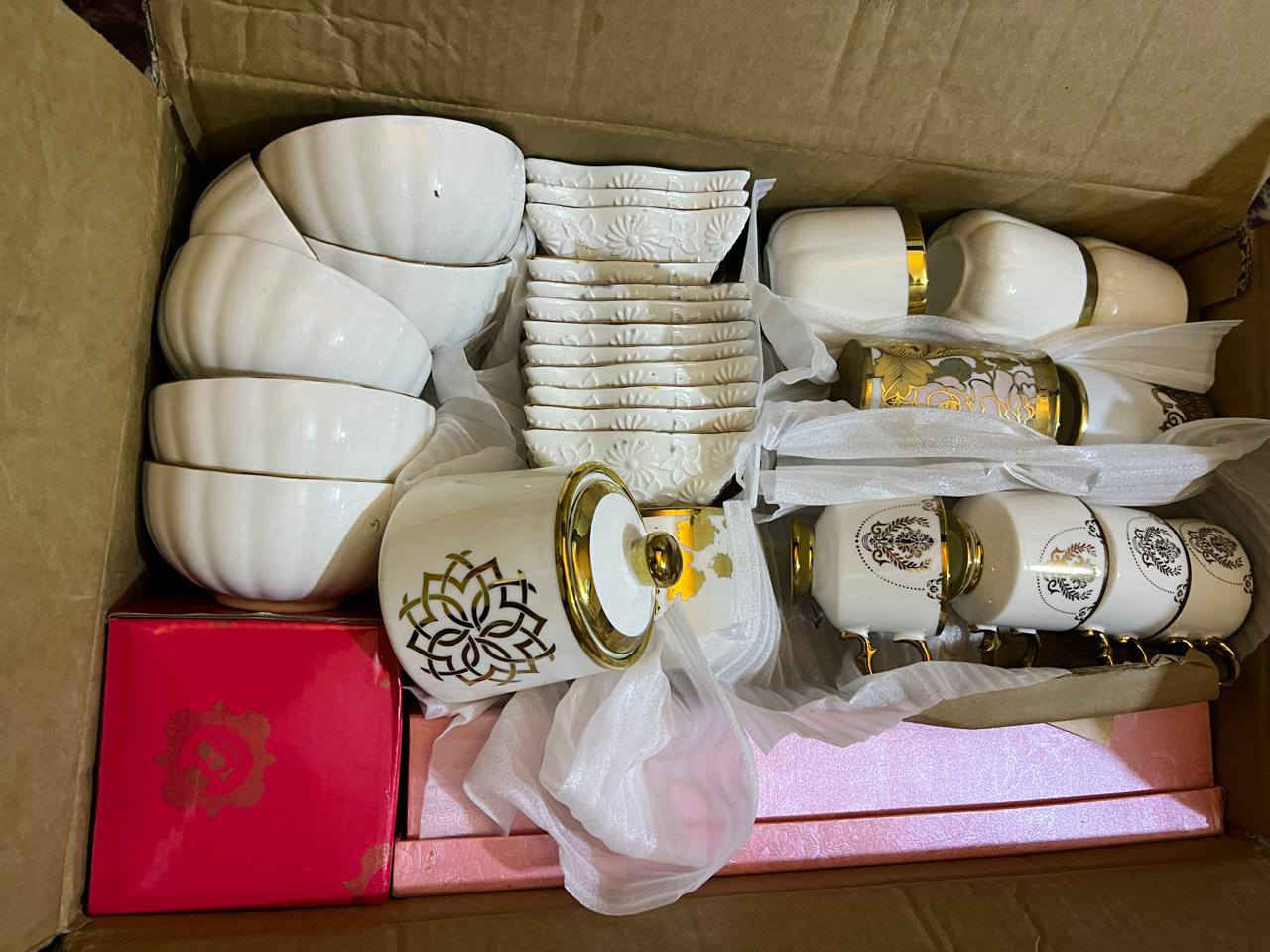 ‏حاويه جديده مذهب شعاعي فول اعداد نقاء ١٠٠٪١٠٠ 
‏ بيع كراتين فقط سعر الكارتون 62 الف والتوصيل مجاني
‏ قياس كارتون , 30*30*50
‏ متوفر جمله لأصحاب البيجات المحلات اسعار مغريه  الستفسار عبر الخاص  او رقم الواتساب *********** الانضمام الى كروب الواتساب ليضلكم كل جديد او متابعه الصفحه  om/Dr1XuYQYZSV03vgiVU8xuf
