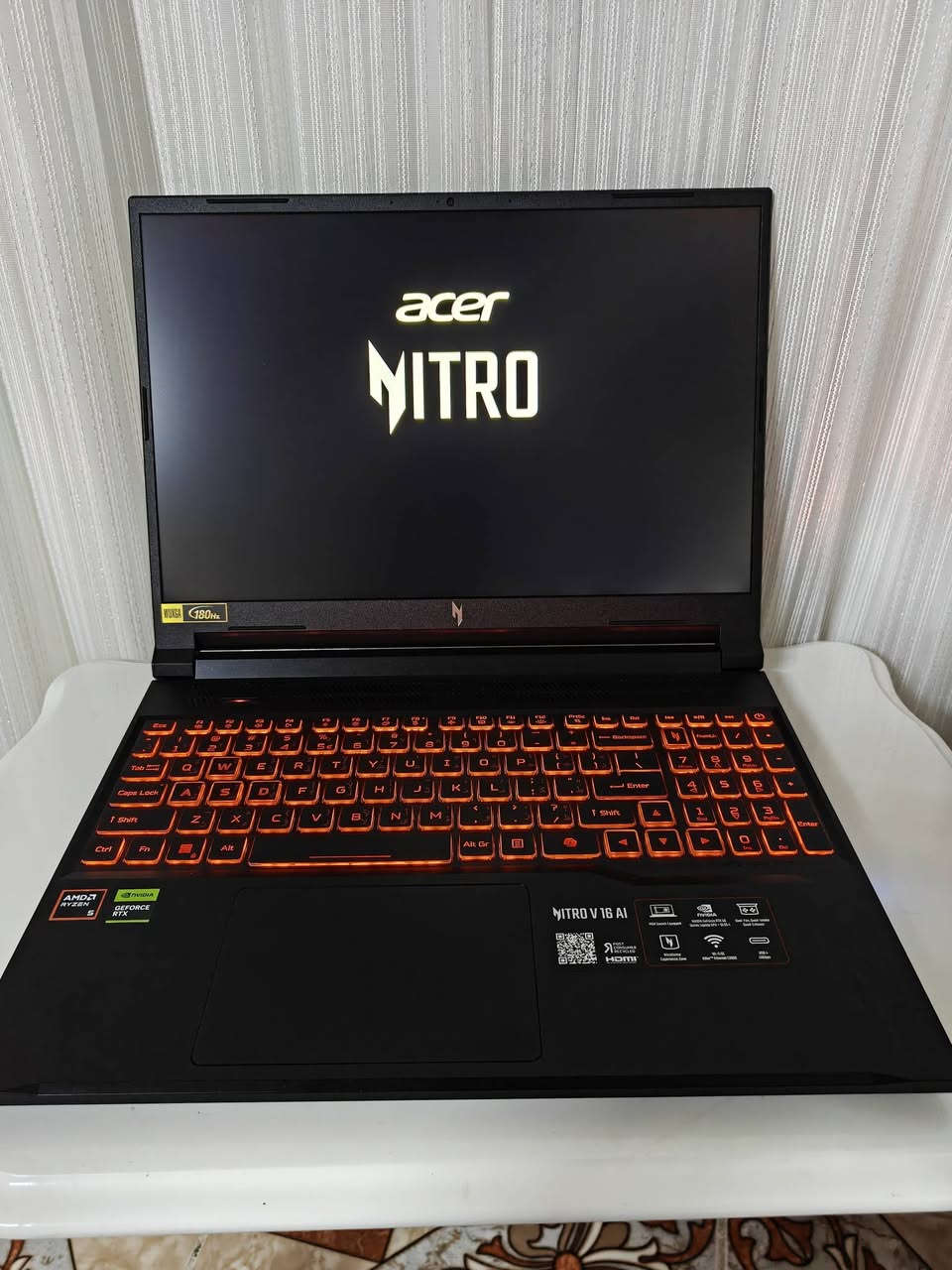 🔥Model: Acer Nitro V 16 AI OpenBox Full Gaming🔥
Model Number: ANV16-42-R309

Color: Shale Black

OS: Windows 11 Home

Processor: AMD Ryzen 5 240

GPU: NVIDIA GeForce RTX 5050 8GB GDDR6

Display: 16-inch IPS

Resolution: 1920×1200 (WUXGA)

Refresh Rate: 180Hz

RAM: 16GB DDR5 5600MHz

Storage: 512GB PCIe NVMe SSD

--------------------------------------------------------

🔂 الابتوب مو مستخدم ٣ مرة مشحون فقط للفحص الابتوب جدید جدید کل ملحقات ویاها

🔂 لابتوبەکە بەکار نەهاتووە ٣ جار تەنها شەحن کراوە بۆ تاقی کردنەوە لاپتۆبەکە نوێ نوێیە هەموو شتێکی خۆی لەگەڵە 
--------------------------------------------------------
☎️ للتواصل عبر الواتساب او مانسجر
☎️ بۆ پەیوەندی لە رێی ماسنجر یان واتساب
الرقم ***********

--------------------------------------------------------
📍 موقع كركوك بنجا علي 
📍 ناونیشان كرکوك بنجا عەلی 

--------------------------------------------------------
