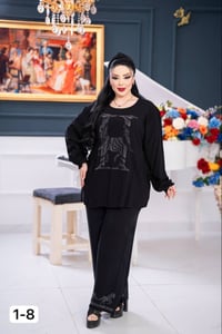 كشمير أصلي • أسود فاحم • مقاسات 2XL-5XL