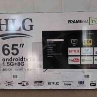 شاشة بلازمة للبيع  حجم65  نظام android tv 14 الرقم للاستفسار 078760295...