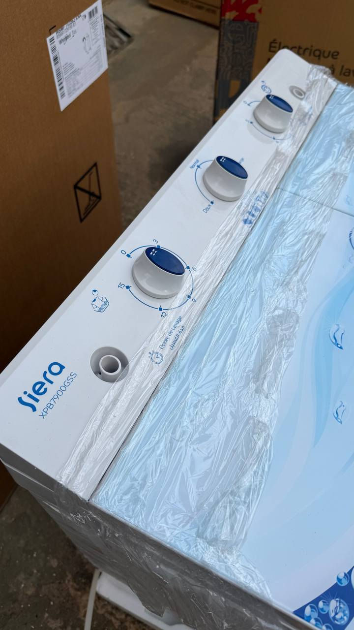 Siera Machine à laver semi automatique 8KG 2 partie avec essorage exonomique
 Siera ماكينة التصبين KGLG نصف اوتوماتيكية 8كغ بحوضين و النشافة اقتصادية و حجم عائلي
توصيل جميع المدن ☎️ 212781753409


**إذا كنت صاحب هذا الإعلان وتريد حذفه لأي سبب، رجاءا أرسل رسالة إلى الدعم الفني**