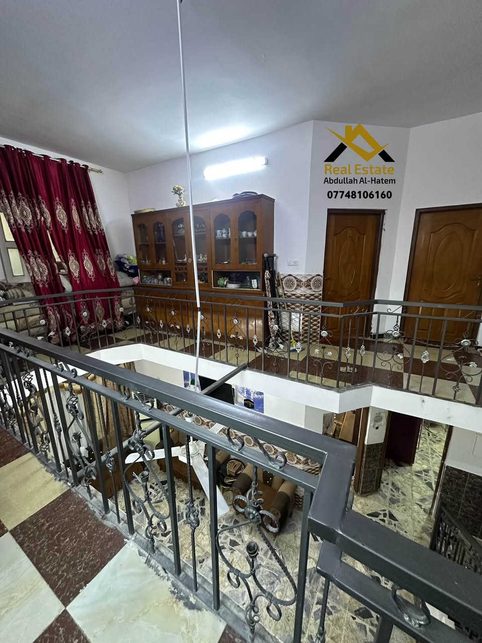 سامراء حي الافراز بالاصولي 

بيت بمساحة 250 متر خلف جامع القريشي 

البيت طابقين 4 غرف نوم بناء سنة 2018 

البيت عالي عن الشارع / شارع 15متر 

البيت حرف T 

السعر 150 مليون وقابل للتفاوض 

للإتصال 

*********** 

عقارات عبدالله الحاتم 

لمعرفة أسعار و تفاصيل كافة العقارات المعروضة لدينا يرجى الاتصال او المراسة لطفاً 

عنوان المكتب :
سامراء حولي الخضراء مقابل الإفراز مجاور قدسي الخطاط
