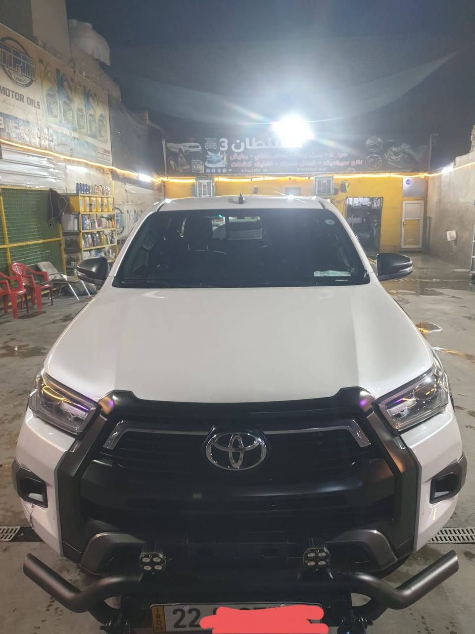 السلام عليكم اللبيع تيوتا هايلوكس ٢٠٢١ محرك ٦ سلندر 4.000
بصمه تشغيل 
حساسات امامي خلفي رادارات 
تبريد ثلج 
تخم تايرات جدد 
شادله درع امامي وخلفي وبلوجكتر 
سونار بيه 
مكان بغداد المنصور 
***********
