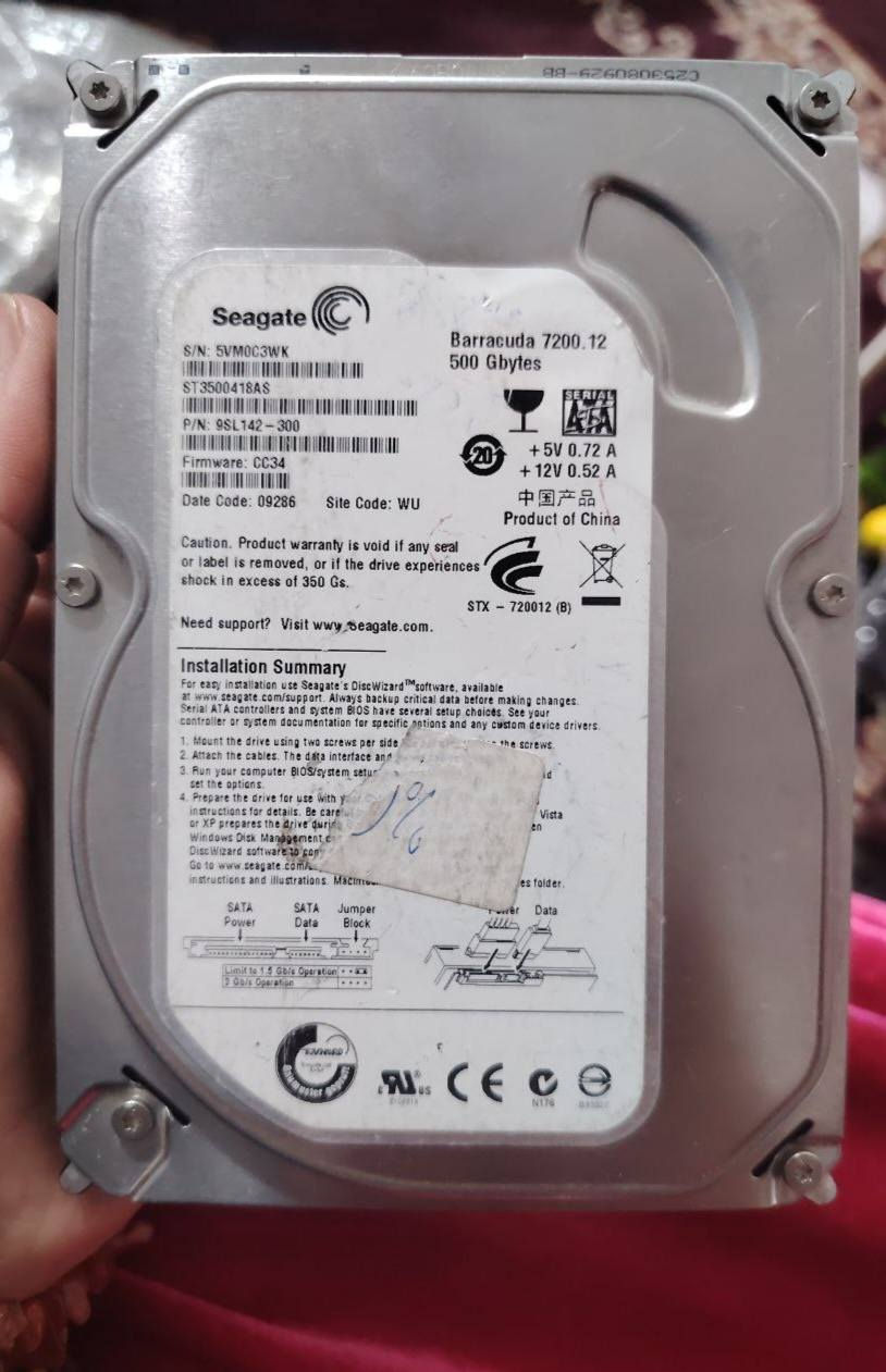 هارد حاسبة
500 گيگا بايت
جديد غير مستخدم

السعر 20 ألف والتوصيل#مجاني 
#يتوفر توصيل لجميع محافظات العراق للحجز خاص


**إذا كنت صاحب هذا الإعلان وتريد حذفه لأي سبب، رجاءا أرسل رسالة إلى الدعم الفني**