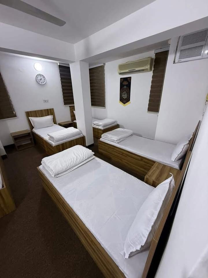 فندق عطا ء الكريم السياحي – كربلاء المقدسة
نستقبل زائرين الكرام في شهر شعبان

📍 الموقع: كربلاء – كربلاء المقدسة – سيطرة أحمد الوائلي

شارع المحيط – سيطرة إبراهيم المجاب قرب مكتب سيد جواد المختار

🚶‍♂️ يبعد 3 دقائق فقط عن الحرم

📱 للحجز والاستفسار (واتساب و اتصال):

📞***********

🔴 6 سنوات واكثر يحسب نفر.

🔴 شرط التسكين البطاقة الوطنية الاصلية حصرا. (هوية الاحوال ❌ غير نافذة وجواز السفر العراقي ❌).

🔴 في حال عدم تطابق الرقم العائلي (للزوج والزوجة) يطلب عقد الزواج الاصلي حصرا.

🔴 نعتذر عن قبول أي مستمسك آخر.

🔴 النسخة الاصلية حصرا للمستمسكات ولا

⚠️ سارع بالحجز – الأماكن محدودة!
