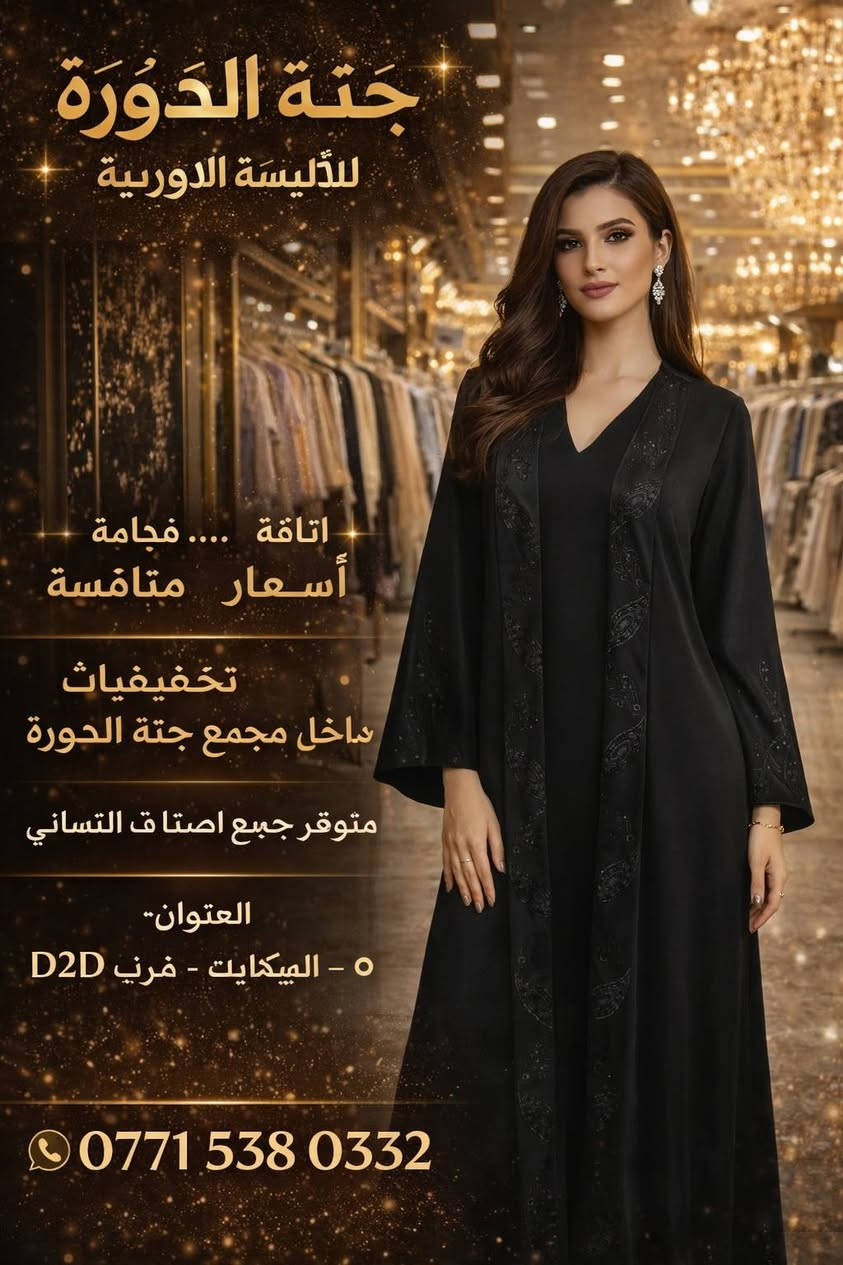 هذه الجمال داخل المجمع


**إذا كنت صاحب هذا الإعلان وتريد حذفه لأي سبب، رجاءا أرسل رسالة إلى الدعم الفني**