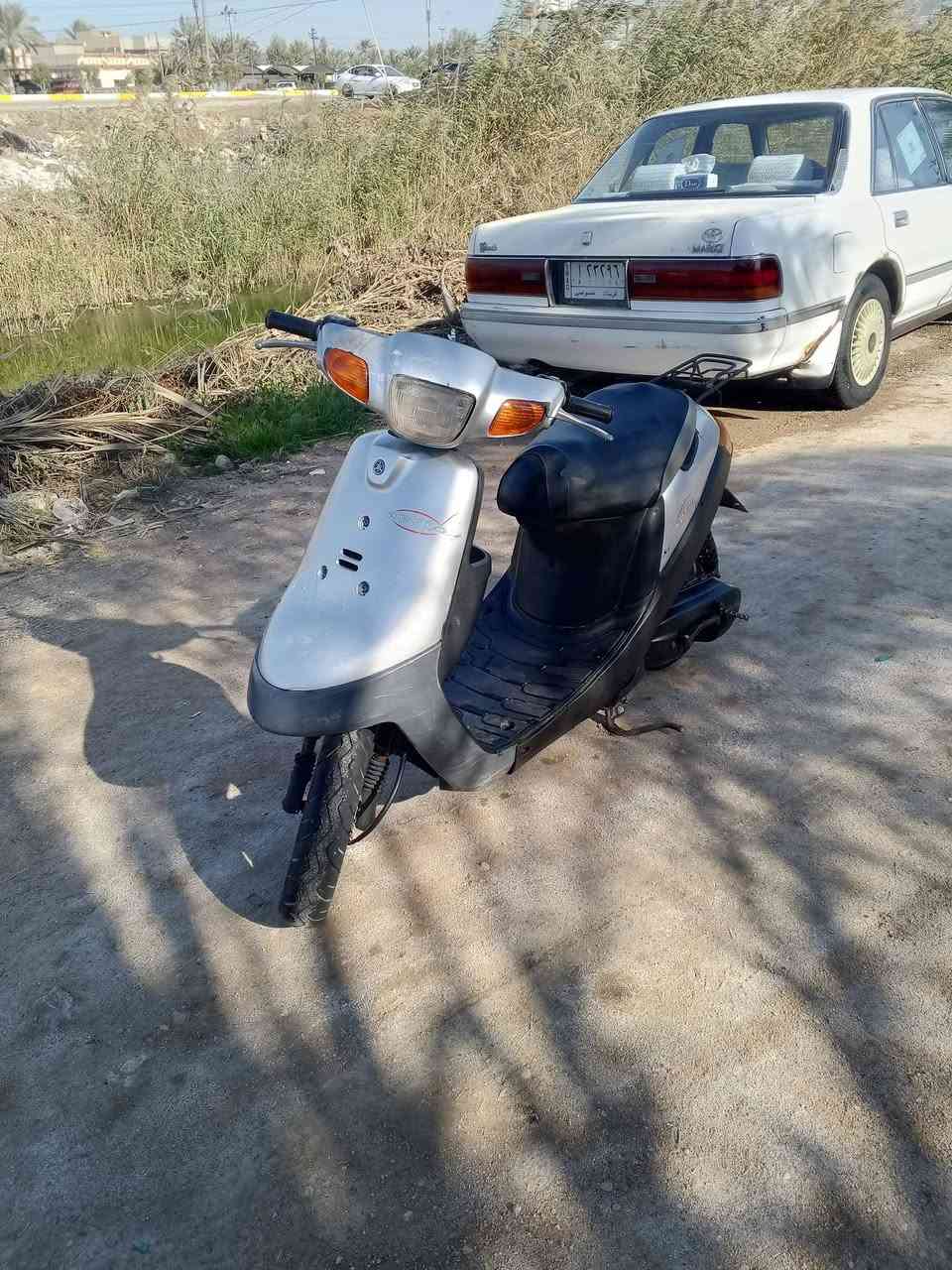 السلام عليكم دراجه بطه للبيع موديل 2003دبل سكليتر كهربائيات عوزه فقط باتري مكينه مفتوحه مره وحده كابريتر جديده تايرات جدد مكاني كربلاء طويريج قرب محطه جوهره كربلاء السعر 200وبيه مجال للاتصال ***********
