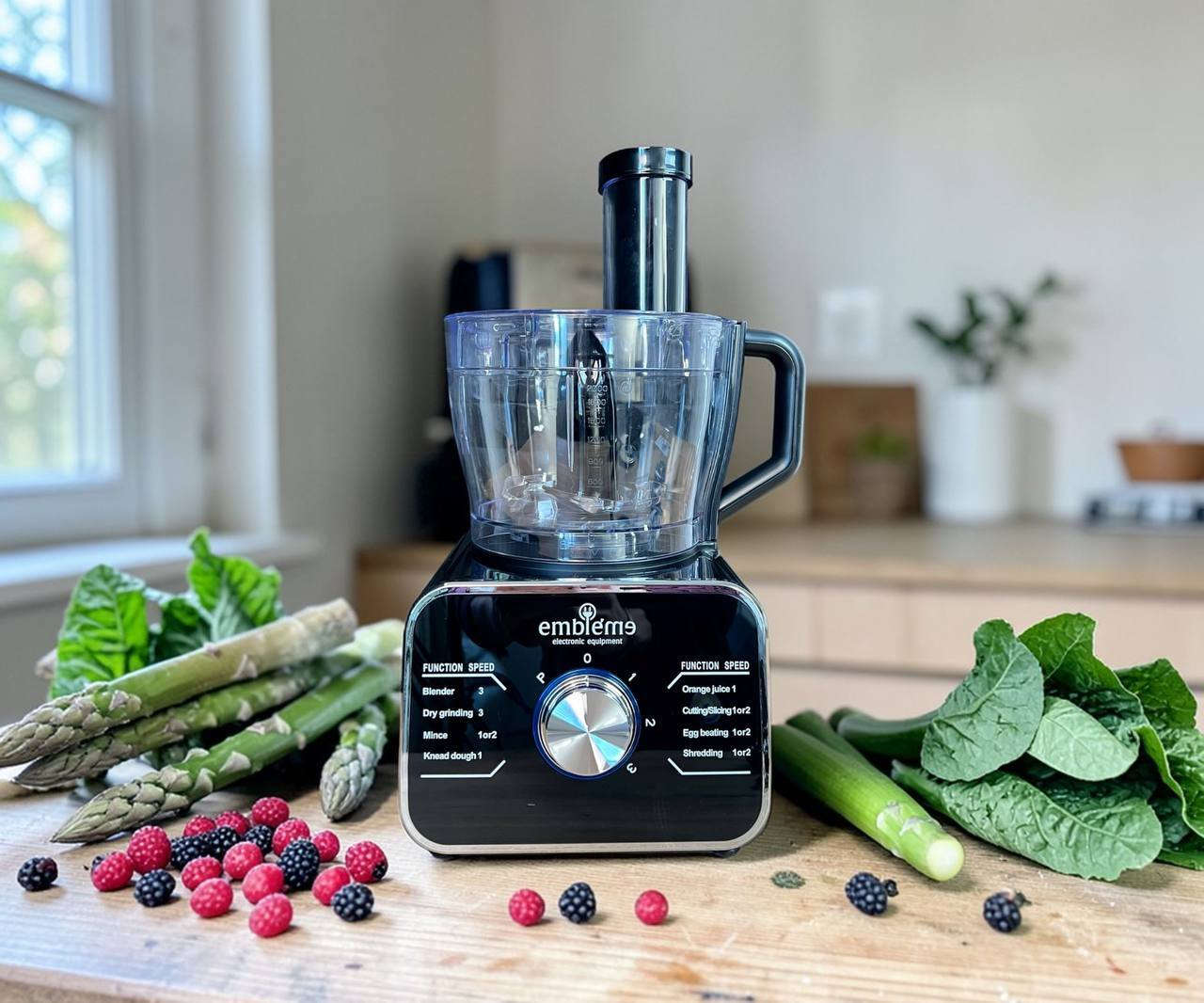 محضرة طعام كهربائية 11 في 1 بقوة 1100 واط مع 3 سرعات – Embleme EM FP11F
الاستخدامات

تقطيع الخضروات والفواكه بسرعة عالية.

فرم اللحوم وتحضير الحشوات.

عجن العجين (الخبز، البيتزا، المعجنات).

بشر الجبن والجزر والخيار.

تقطيع شرائح رفيعة وسميكة.

خفق البيض والكريمة وتحضير الكيك.

عصر الحمضيات (البرتقال، الليمون).

طحن القهوة والبهارات والمكسرات.

تحضير العصائر والسموثي والميلك شيك.

إعداد الشوربات والصلصات المختلفة.

المميزات

قدرة كهربائية عالية: 820 – 1100 واط لأداء قوي وسريع.

نظام 3 سرعات + خاصية النبض (Pulse) للتحكم الكامل.

سعة وعاء المعالج: حتى 1.5 لتر.

هيكل أنيق بواجهة LED زرقاء.

نظام أمان بقفل ذكي يمنع التشغيل قبل التركيب الصحيح.

شفرات ستانلس ستيل مقاومة للصدأ.

قرص تقطيع رفيع وسميك + قرص بشر.

ملحق عجن خاص لتحضير العجين بكفاءة.

خلاط بسعة كبيرة مع قاعدة قابلة للفصل.

مطحنة مخصصة للقهوة والبهارات.

عصارة حمضيات مدمجة.

قاعدة ثابتة مانعة للانزلاق.

جهد تشغيل منزلي قياسي (220-240V).

قابس أوروبي ثنائي.

ضمان لمدة سنة من تاريخ الشراء

محتويات الصندوق

الوحدة الرئيسية (المحرك).

وعاء محضرة الطعام مع الغطاء.

إبريق خلاط.

مطحنة جافة.

عصارة حمضيات.

شفرة فرم ستانلس ستيل.

شفرة عجن بلاستيكية.

3 أقراص تقطيع وبشر (رفيع  سميك  شرائح بطاطس).

مضرب خفق مزدوج.

أداة دفع الطعام (Pusher).

ملعقة بلاستيكية.

دليل استخدام.

الملاحظات

لا يتم تشغيل الجهاز إلا بعد تثبيت جميع القطع بإحكام.

يفضل عدم تشغيل الجهاز لأكثر من دقيقة متواصلة ثم إراحته.

لا توضع مكونات ساخنة فوق 80 درجة مئوية.

يجب فصل الجهاز عن الكهرباء بعد الاستخدام.

قياس الكارتون:

الطول: 41 سم

العرض: 28 سم

الارتفاع: 41 سم
للحجز خاص


**إذا كنت صاحب هذا الإعلان وتريد حذفه لأي سبب، رجاءا أرسل رسالة إلى الدعم الفني**