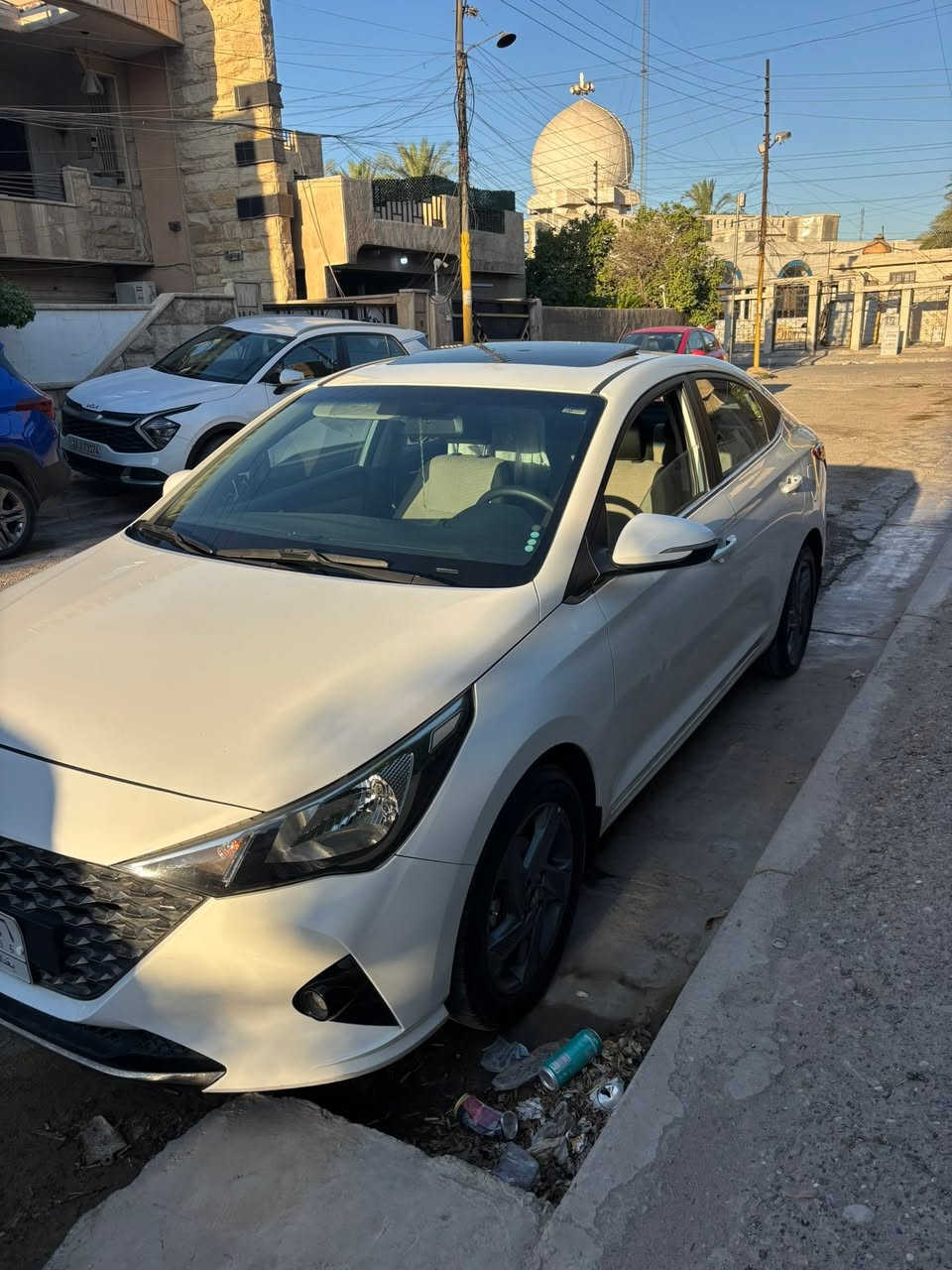 السلام عليكم هونداي اكسنت 2021 خليجي للبيع فول مواصفات تحكم ستيرن شاشة فتحة ويل كب كشافات ماشية 55 الف كيلو متر جديدة بمعنى الكلمة محرك 1600 دوش بية فقط جوة الرقم الخلفي صبغ ع كد شبر وباب السايق هذي الطخة البسيطة السعر 132 للاستفسار ***********
