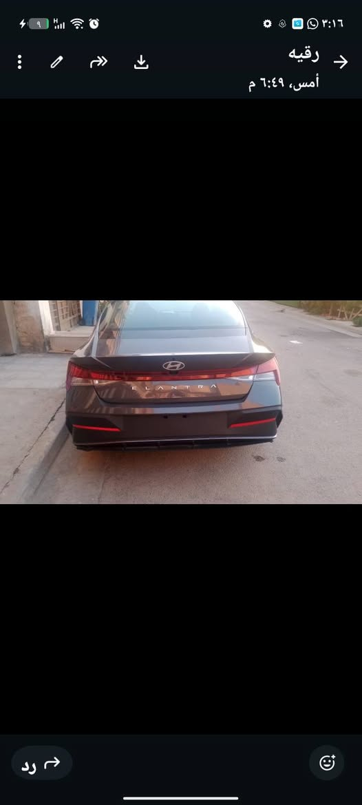 النترا sEl
موديل 24 ارباكات سليمه كلها بيه طخه خفيفه بالجاملغ ومبدل جهة سايق باقي سياره مكفوله السياره فول مواصفات عدا السلايد والكشنات مخمل
بصمه 
كامرات 
3انضمة قياده
تحكم ستيرن 
تحديد مسار 
شاشه متصله دشبول 
وبعد العديد من المواصفات 
ماشيه18000مايل 
السياره دخول جديد 
تترقم جميع المحافظات 
للاستفسار ***********

