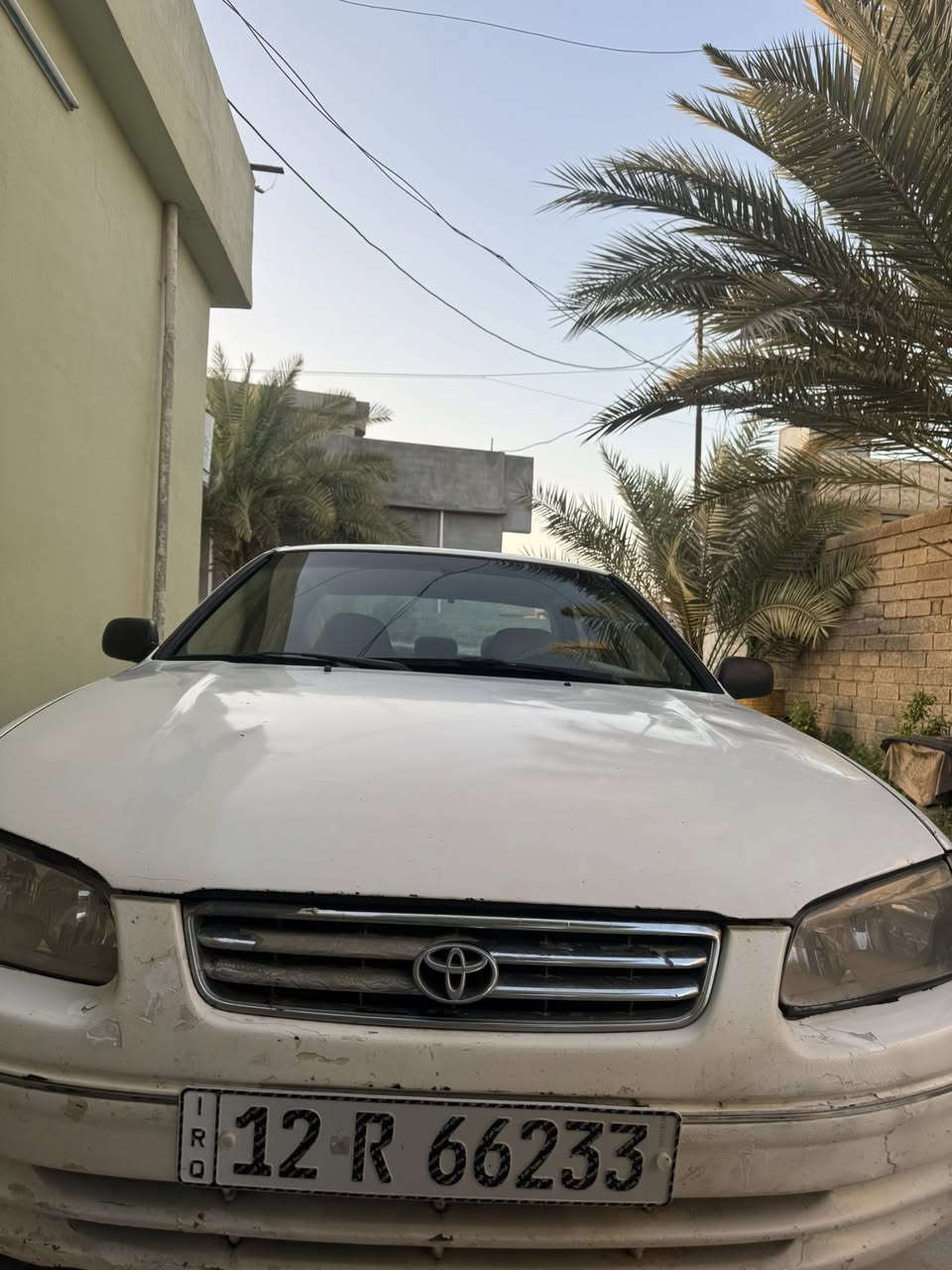 كامري موديل 98 خليجي 
مرشوشه للجماليه فقط 
مكفوله من دعمه او گلبه 
صدر أمامي خلفي جديد 
تبريد وتخم تايرات جدد 
محرك 2200 ابو الجف وگير شرط ---
صفر غرامات
رقم جديد انكليزي وداخله هزه  
تحويل ثاني يوم 
مكان السياره صلاح الدين .-بيجي.-الحجاج 
السعر65$ مجالها قليل 
سيارة جاهزه ألف ماتخلي عليها 

📞***********
