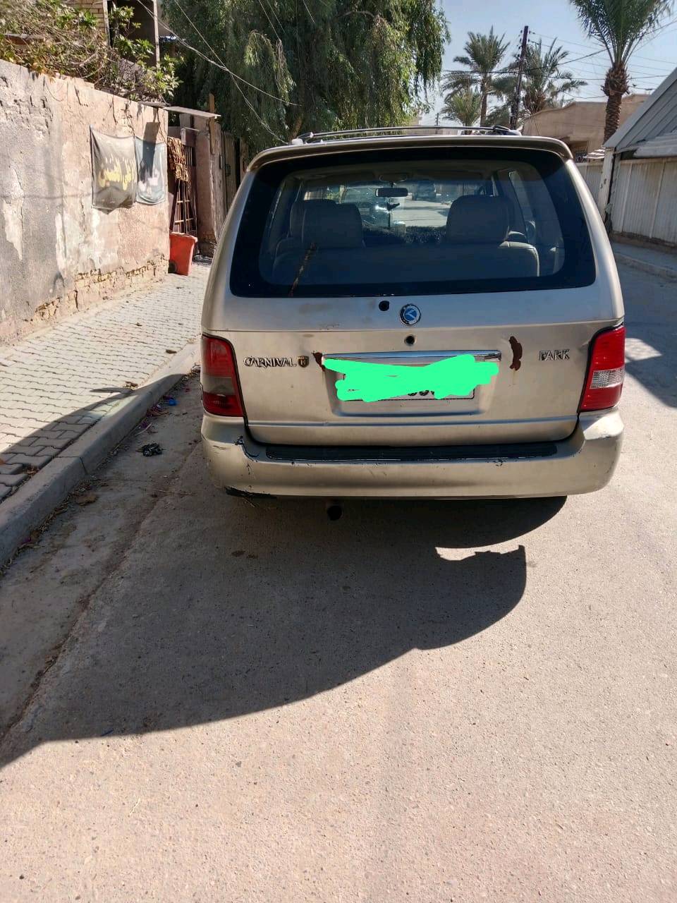 بغداد حسينية 
السلام عليكم
🚗 للبيع - سيارة عائلية نظيفة وسعر مناسب 🚗

📍 النوع: كيا كارنفال

📅 الموديل: (١٩٩٩ محدثة ٢٠٠٥)

📞 للتواصل: (+***********)

📌 المواصفات:

محرك  جديد  وتفرعات جديدة جيد جداً

سبع ركاب مريحة للعائلة

كير ومكينة بحالة جيدة 

هيكل خالٍ من الحوادث الكبيرة (فيه صبغ خفيف فقط كما واضح بالصور)

💰 السعر: ٦٣ قابل للتفاوض ضمن المعقول

📍 الموقع: (الحسينية)

📸 الصور مرفقة 👇

