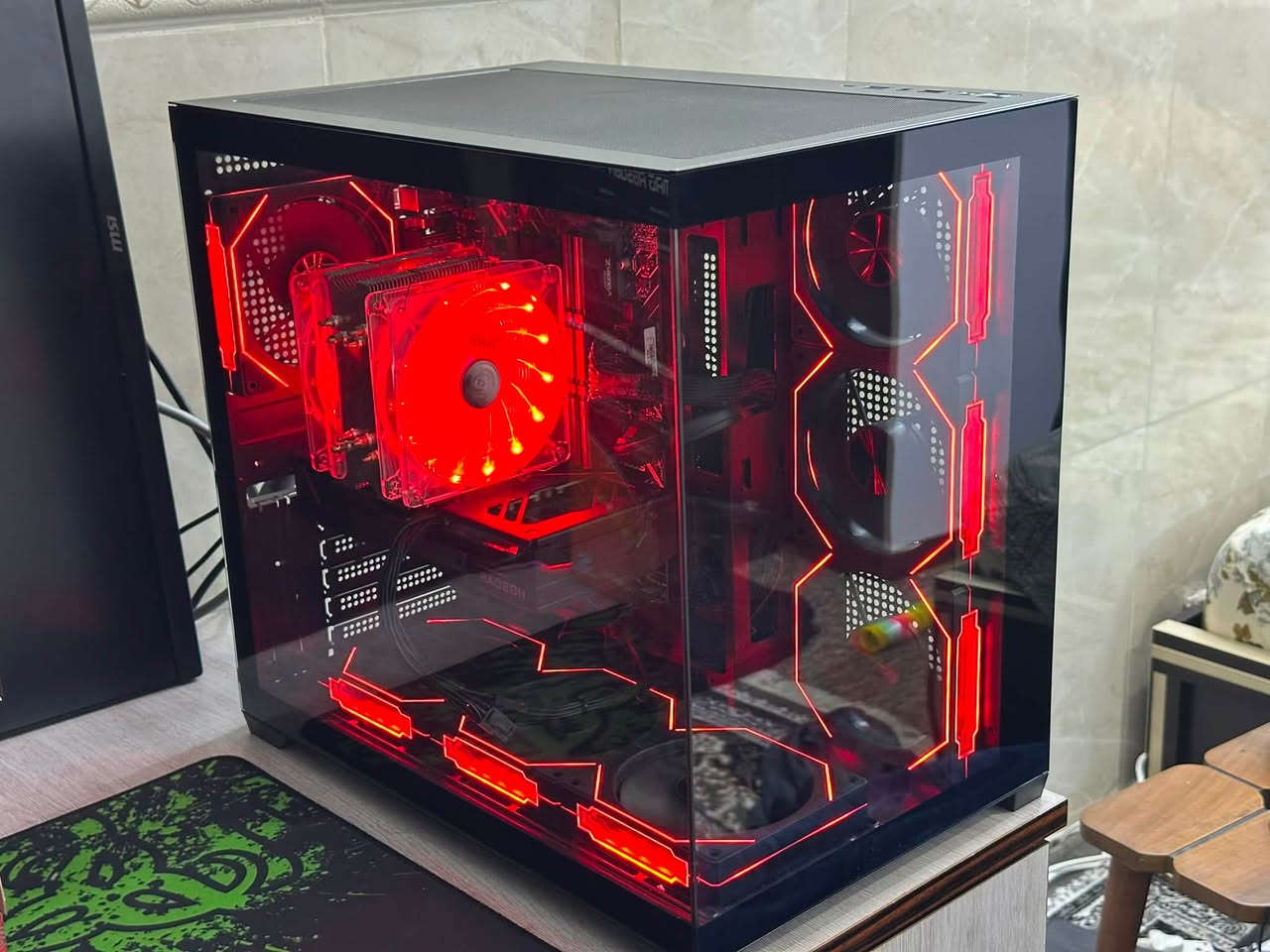 کیس جمیل و قوی للبیع

gpu: 9060 xt 16gb oc 🔥
cpu: i5 12400f
motherboard: H610M-K
ram: 16gb t force Vulcan Z ddr4 3200mhz
storage: 1tb ssd
power supply: 650w msi 

کارد شاشە عندی زمان 8 شهر

ثرمال پیست معالج جدید

سعر: ملیون و ٤٨٠ الف

توصیل موجود لکل محافضات

***********
