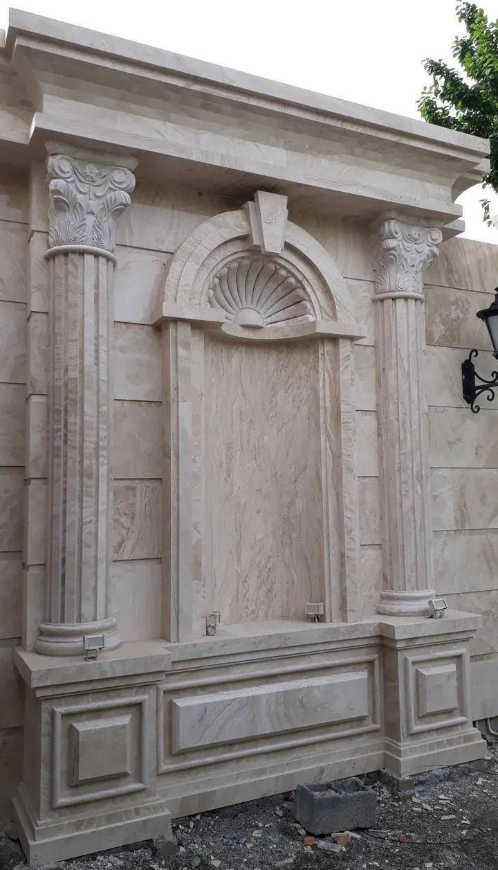 جانب من أعمالنا نتمنى ان تنال اعجابكم .
كادر متخصص في اعمال الواجهات لكل انواع المرمر والجف قيم 
بكافه التصاميم الحديثة 
عملنا فقط في كربلاء 
هاتف ***********
