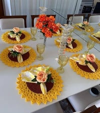 مفارش كروشيه • تزيين طاولة • توصيل لجميع المحافظات