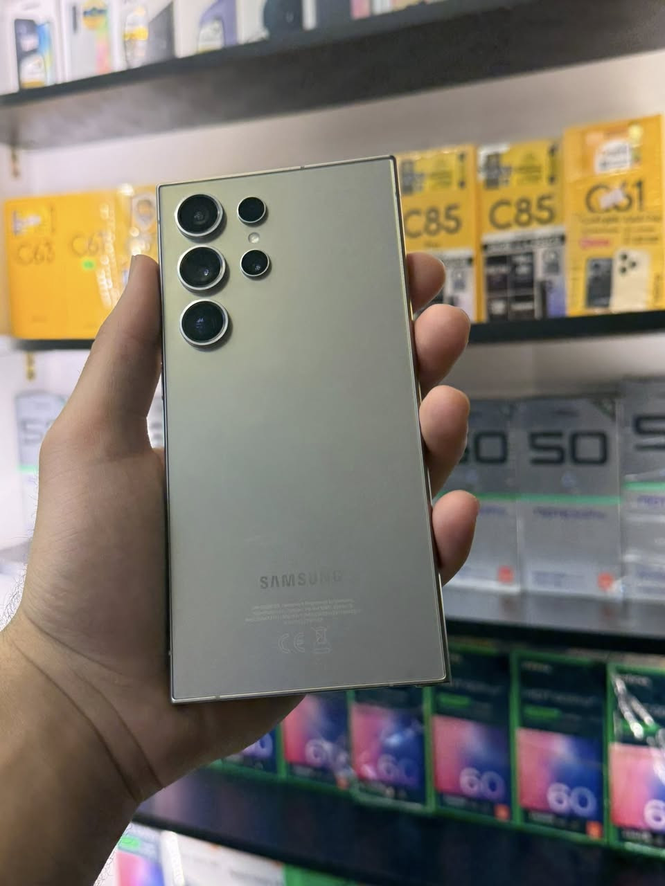 السلام عليكم
كلاكسي s24 الترا
ذاكرة 256
الجهاز نضيف مكفول لا مفتوح ولا مصلح فقط بدون ملحقات
السعر 850 قفل من الاخير سعر ثابت
مكاني بغداد
***********
