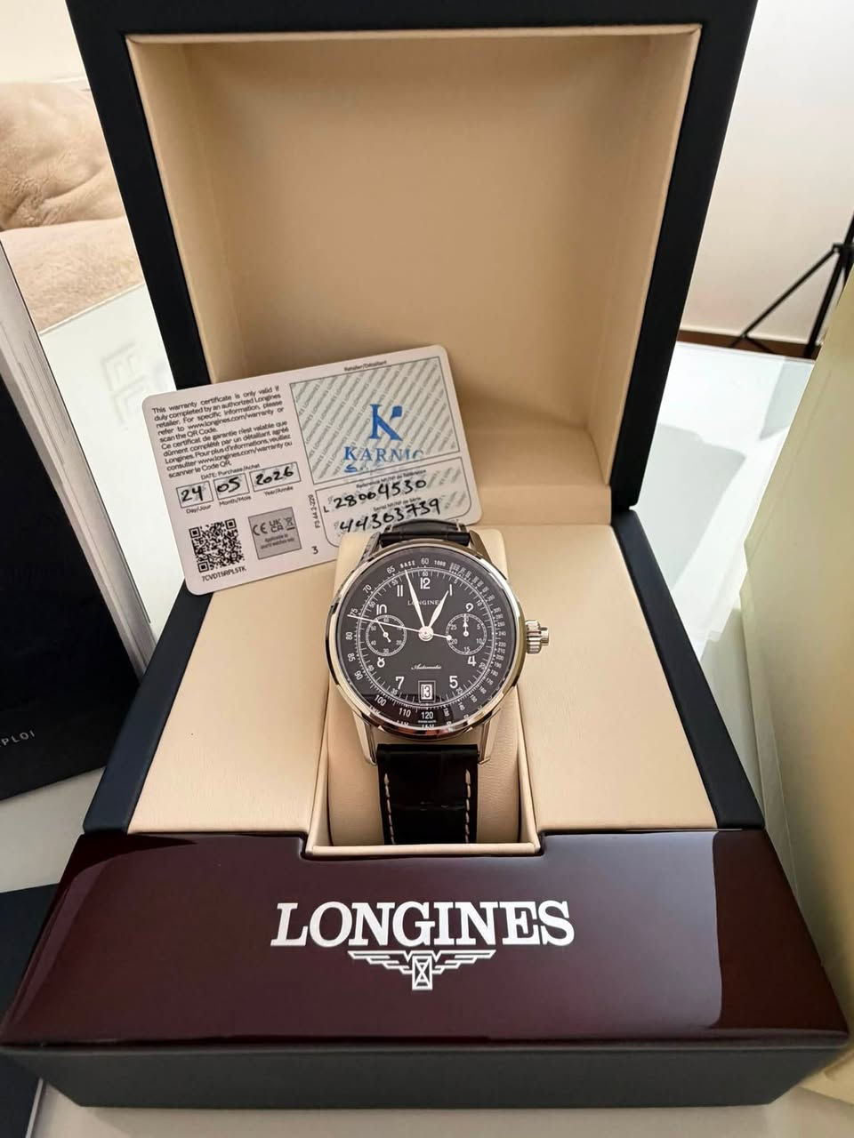 ساعه سويسريه اصليه 100% نوع Longines Heritage Chronograph Monopusher جديده لم تستخدم قطر 42 زجاج كريستال زفير مينا لون اسود ملوكي اوتوماتيك ماكنه كشف مع كامل المرفقات وكفاله لمدة سنتين من الوكيل الرسمي السعر المطلوب 900 دينار اردني للتواصل على الخاص او على الرقم 0785261118


**إذا كنت صاحب هذا الإعلان وتريد حذفه لأي سبب، رجاءا أرسل رسالة إلى الدعم الفني**