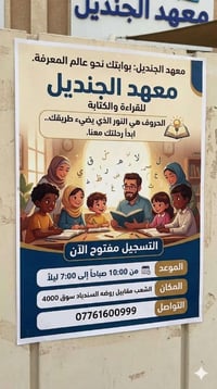 معهد الجنديل • القراءة والكتابة • تقوية المناهج
