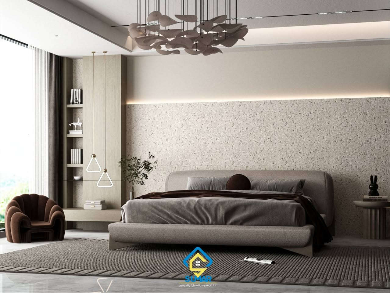 تجسيد حقيقي للأناقة العصرية والفخامة المتجددة حيث تتحول غرفة النوم الئ ملاذ خاص ينبض بالراحة والذوق الرفيع 

#سومر_للعمارة_والديكور
#لانك_تستحق_الافضل

#سومر_اختيارك_الاول
لطلب التصاميم او التنفيذ يرجى التواصل مع الرقم التالي
***********
#بناء_ترميم_اشراف_تصاميم_هندسية 
العنوان: بغداد_حي_الخضراء_مقابل_العامرية_مول_الخضراء_بلازا.

#تصميم #سومر #تصاميم_هندسية #بغداد
