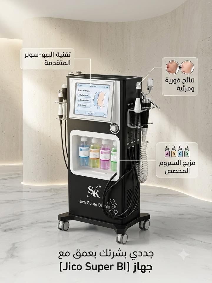 ارتقِ بمستوى عيادتك مع أحدث أجهزة التجميل الطبية. ✨

نوفر أحدث التقنيات العالمية المصممة لتقديم نتائج فعّالة، أداء موثوق، وتجربة علاجية متطورة لمرضاك.

🔹 أجهزة شد البشرة ونحت الوجه والجسم
🔹 أجهزة الليزر والبيكو ليزر
🔹 أجهزة الهيدرافيشل والعناية بالبشرة
🔹 أحدث تقنيات التجميل غير الجراحي

إذا كنت تبحث عن الجودة، التكنولوجيا، والدعم بعد البيع… فأنت في المكان الصحيح.

📩 راسلنا الآن لمعرفة المواصفات والأسعار، وسنساعدك باختيار الجهاز الأنسب لاحتياجات عيادتك.
***********
#أجهزة_تجميل #أجهزة_طبية #عيادات_التجميل #ليزر #بيكو_ليزر #هيدرافيشل #شد_البشرة #مراكز_التجميل #معدات_طبية #جمال
