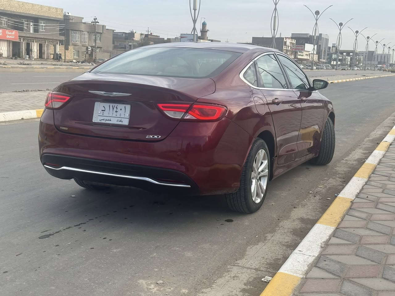 كرايسلر c200 2015
ماشيه 165 الف كيلو 
محرك 2400 
رقم بغداد حره 
الضرر موضح ب اخر صوره 
حادثها ب امريكا جامغ خلفي عكس السايق 
وبيها صبغ بنيد والجنطه مكان الرقم اثر جراد موجود الصور قبل التصليح 

السعر 105 وبيها مجال بسيط جداً 
للبيع فقط ما اراوس 
للاسفسار ***********
