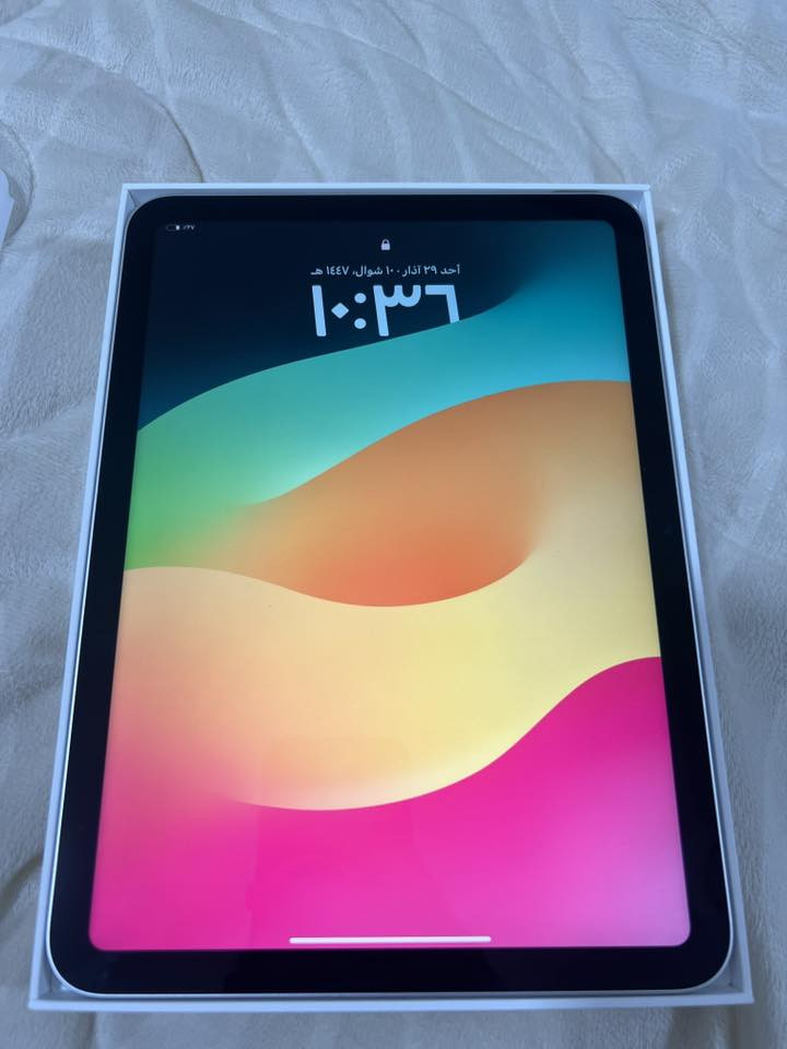 السلام عليكم
ايباد ١٠ ذاكره ٦٤نظافه ١٠٠٪؜ ما داخل صيانه الجهاز جديد
غراضه كامله ويا كفر هديه وشرط على الفحص الايباد
***********
 السعر ٣٥٠الف قفل
