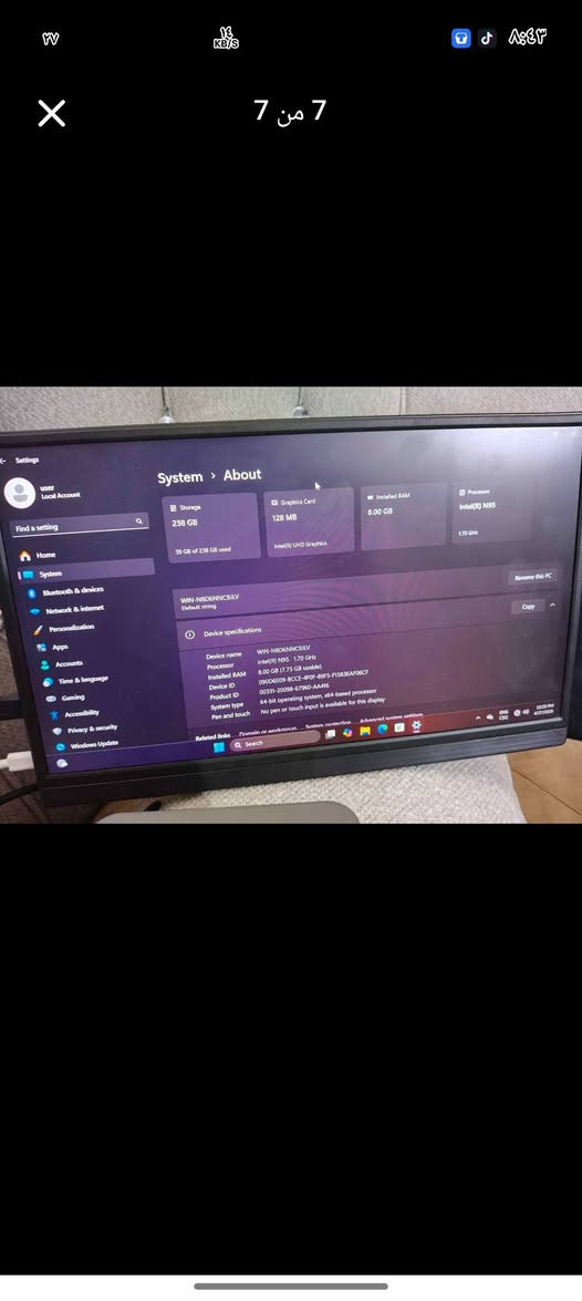 مني بيسي السعر 160 مواصفات بل صوره
رام ddr4
8 كيكا
هارد256 ssd


**إذا كنت صاحب هذا الإعلان وتريد حذفه لأي سبب، رجاءا أرسل رسالة إلى الدعم الفني**
