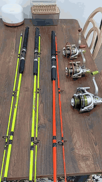 مكائن صيد عدد 3 حجم 7000/     عود صيد طول عدد 3 /طول 210 جيلاتين مسلح ...