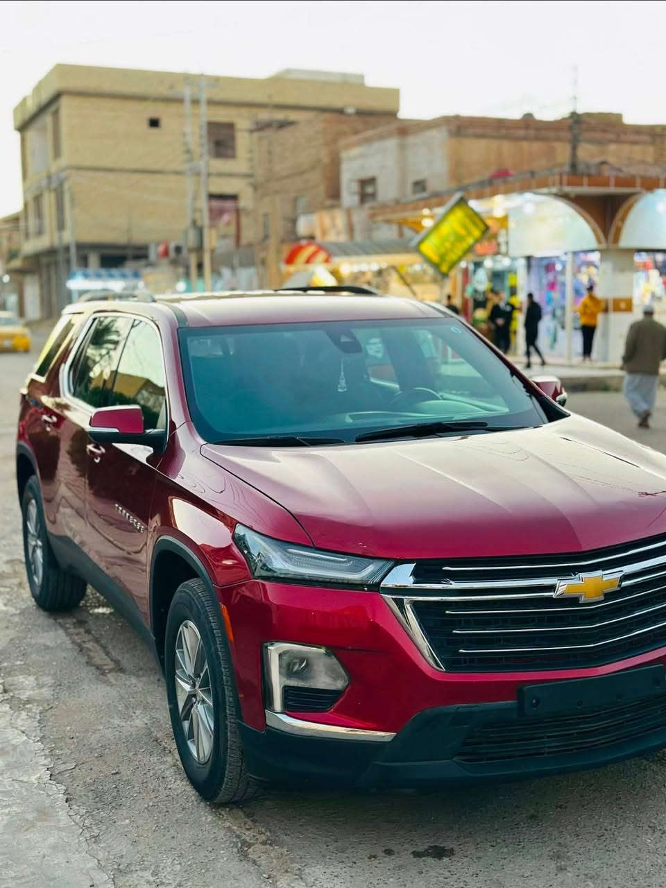 للبيع ترافرس
2022 LT
بصمه اربع أبواب
جنطة كهرباء 
تبريد 3 قطع 
شاشة قاصة  حجم كبير 
7 راكب سياحي  
نظام تحديد المسار 
سايد بريك كهرباء   
6 سلندر 3600ماشية 100 الف كيلو
ضرر السياره  موضح بالصور 
السيارة كاملة من 
كل النواحي بدون اي نقص
مكان السيارة العمارة
رقمها بغداد بأسمي
***********
سعرها 215
